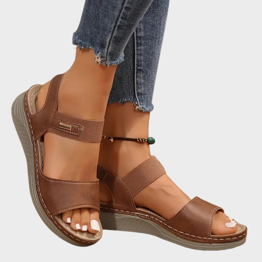 Paige - Comfort Cushioned Wedge Sandals