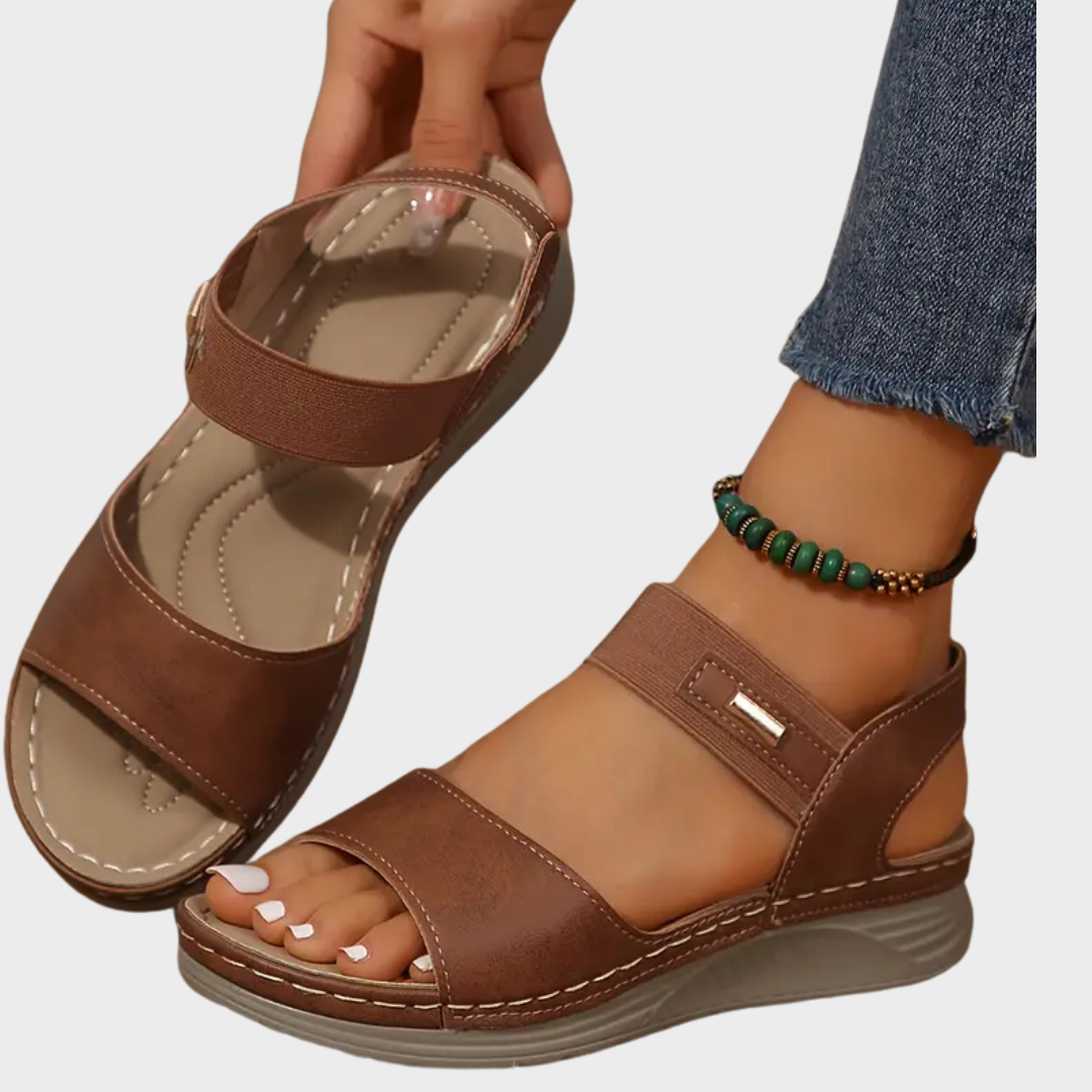 Paige - Comfort Cushioned Wedge Sandals